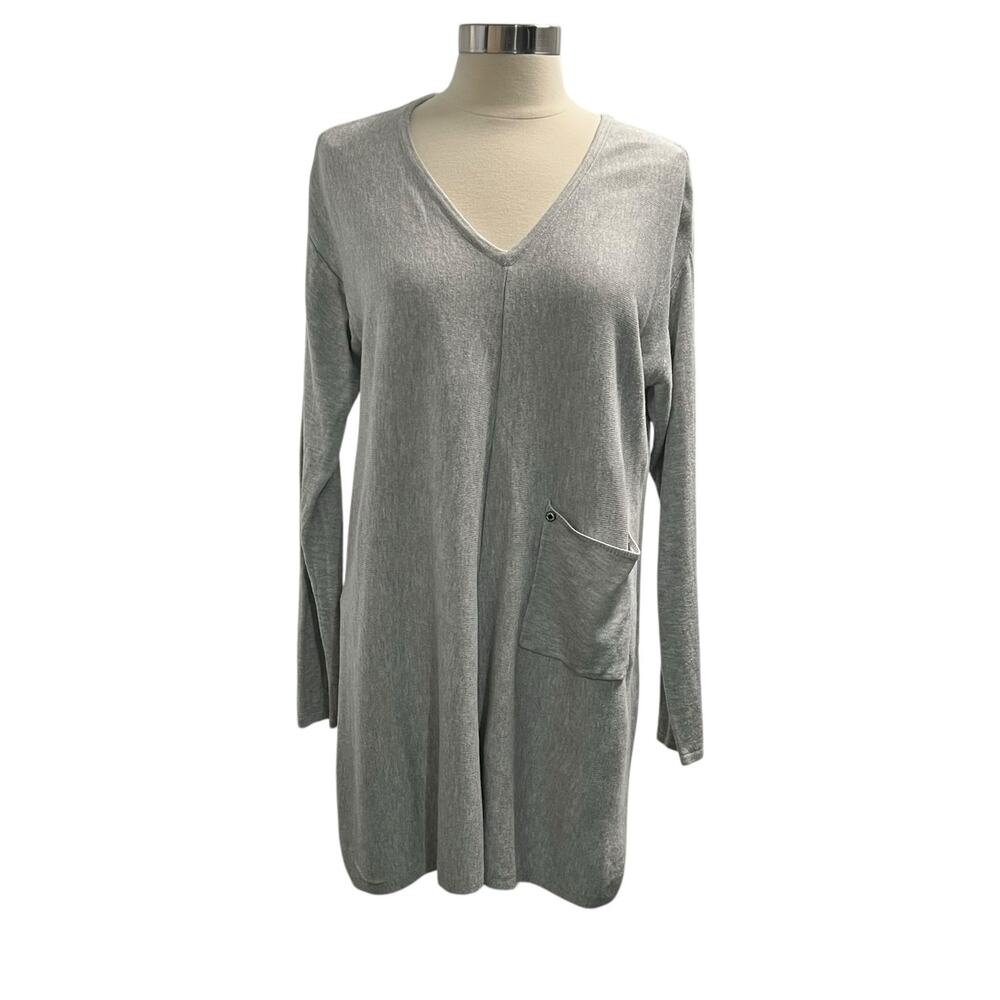 Soft Surroundings  Gray Comfort  Knit Sweater Tunic/Dress Women's Size Small